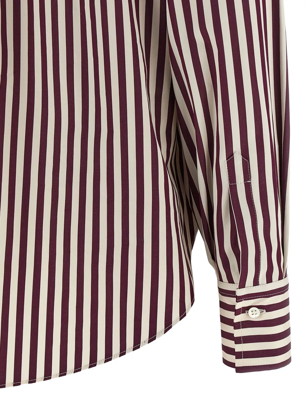 Brunello Cucinelli Gestreept blouse Bruin