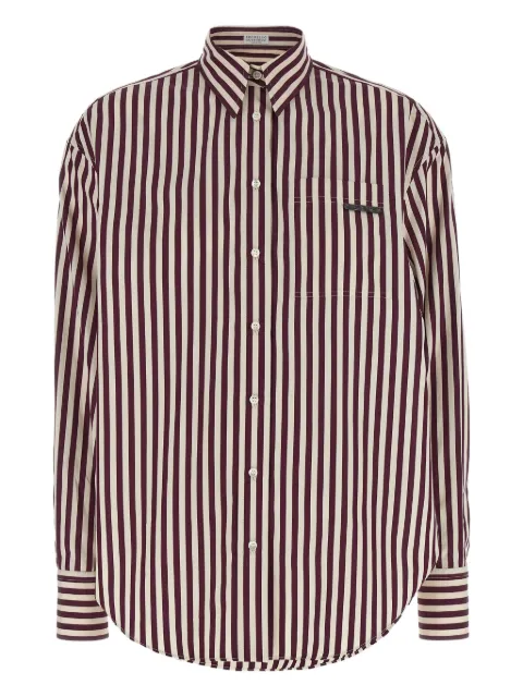 Brunello Cucinelli striped button-up shirt