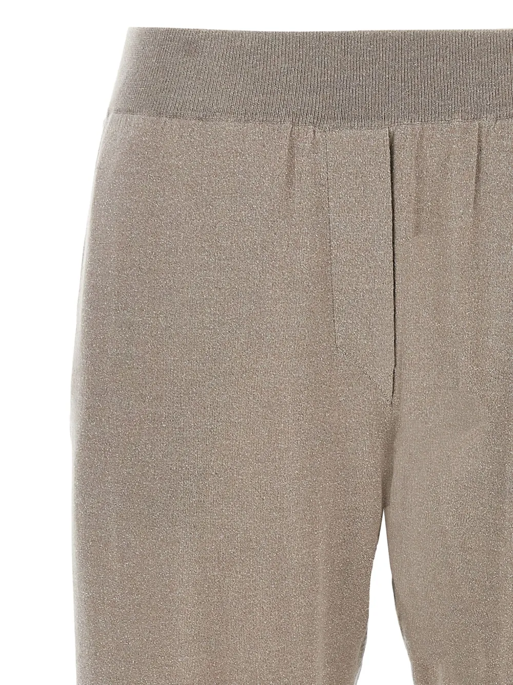 Brunello Cucinelli Broek met lurex detail Grijs