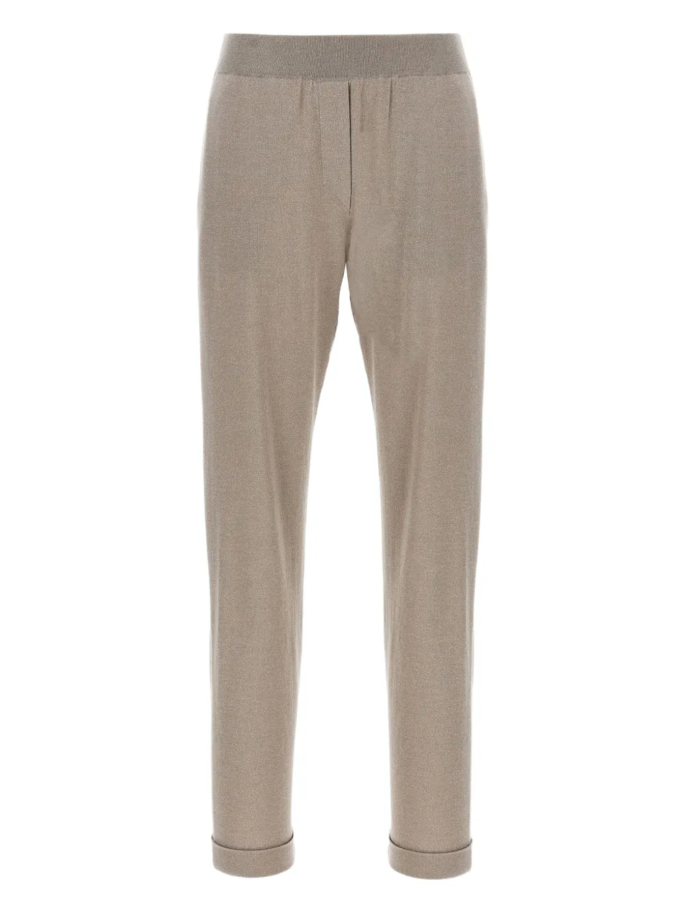 Brunello Cucinelli Broek met lurex detail Grijs