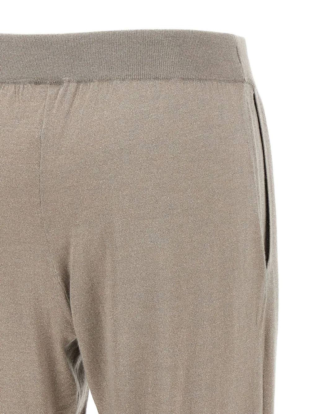 Brunello Cucinelli Broek met lurex detail Grijs