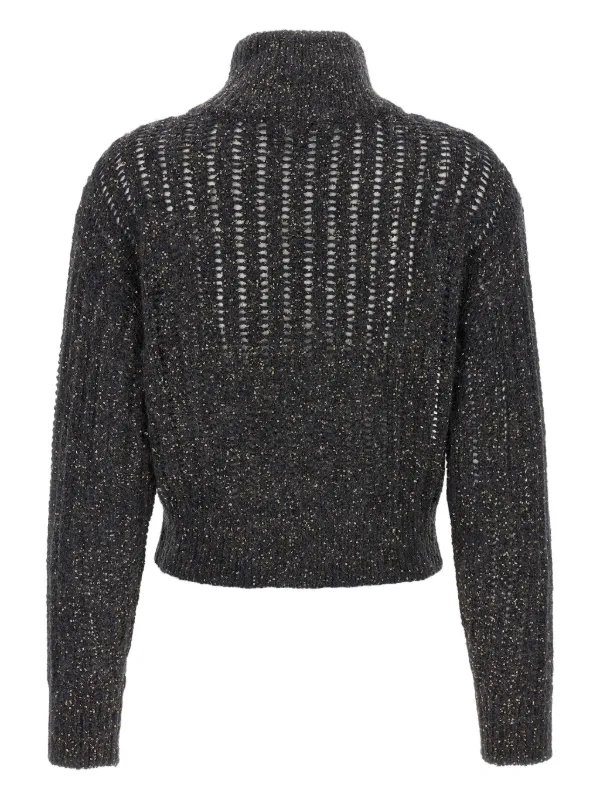 BRUNELLO CUCINELLI - 美品　BRUNELLO CUCINELLI ジップアップ　カーディガン　ニット Brunello Cucinelli ジップアップ カーディガン | ブラック