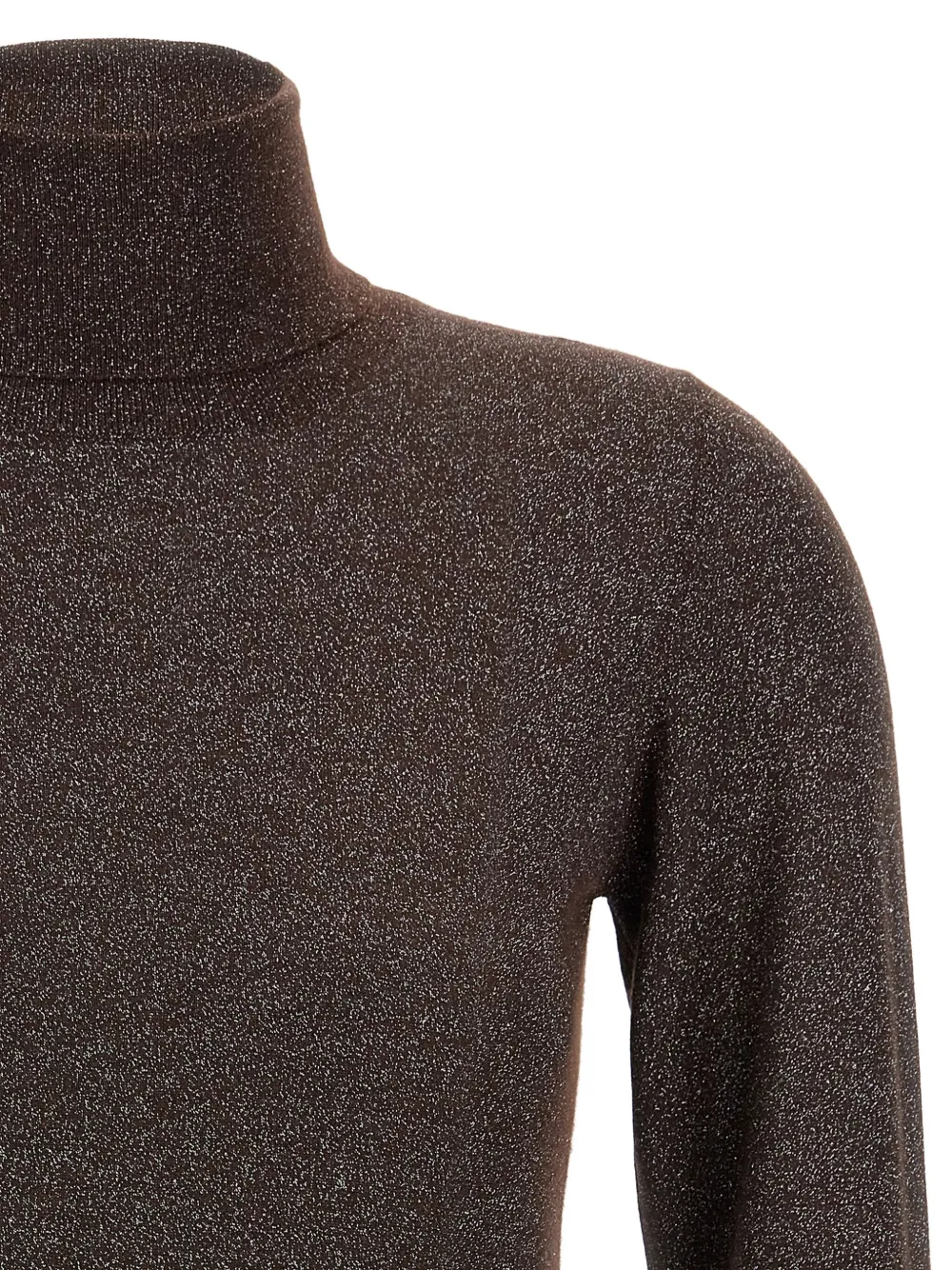 Brunello Cucinelli Coltrui met lurex detail Bruin