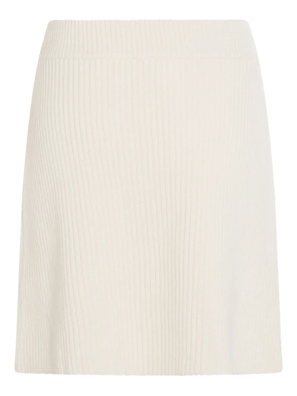 Jil Sander ribbed-knit skirt Beige