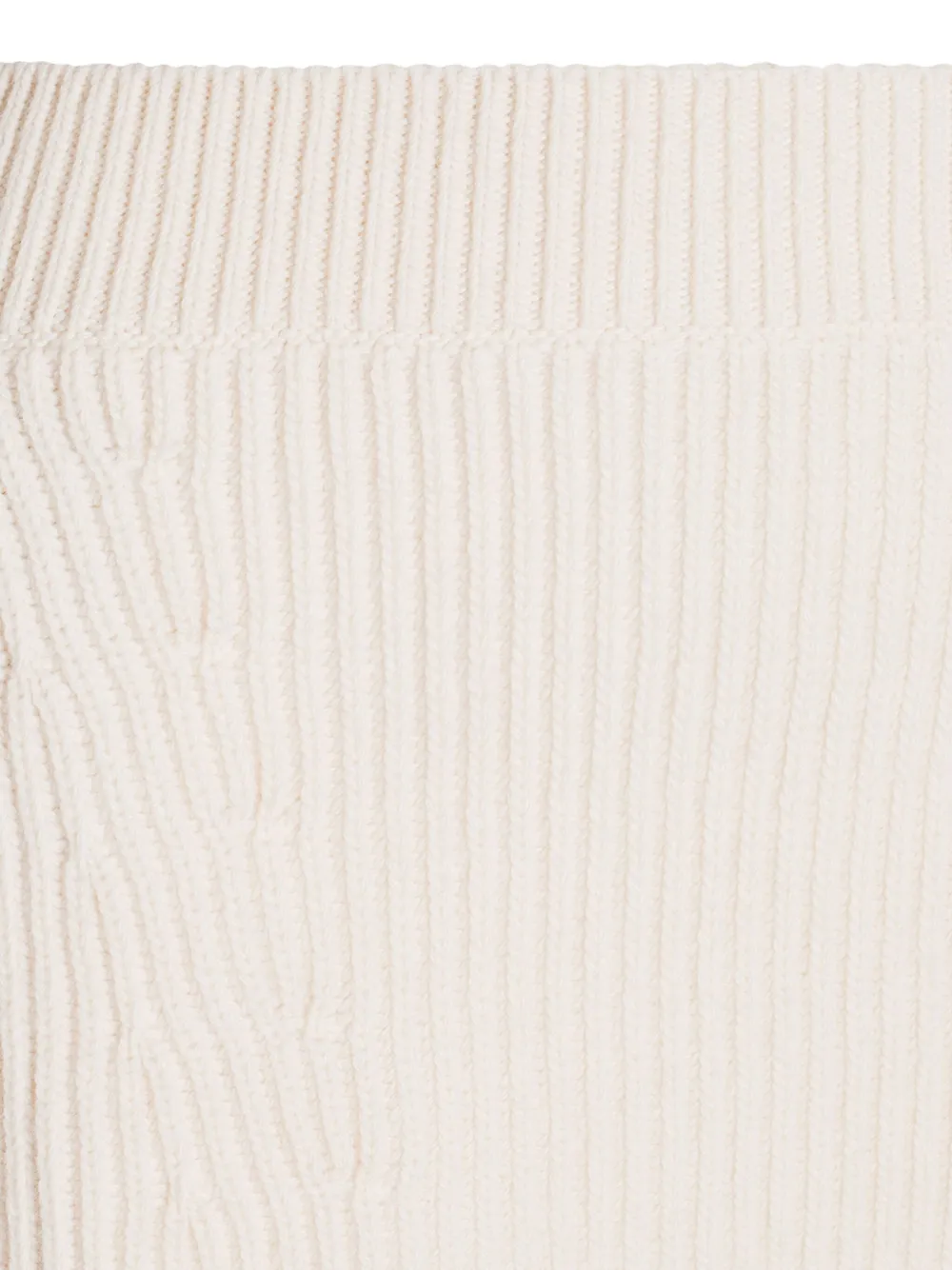 Jil Sander ribbed-knit skirt Beige