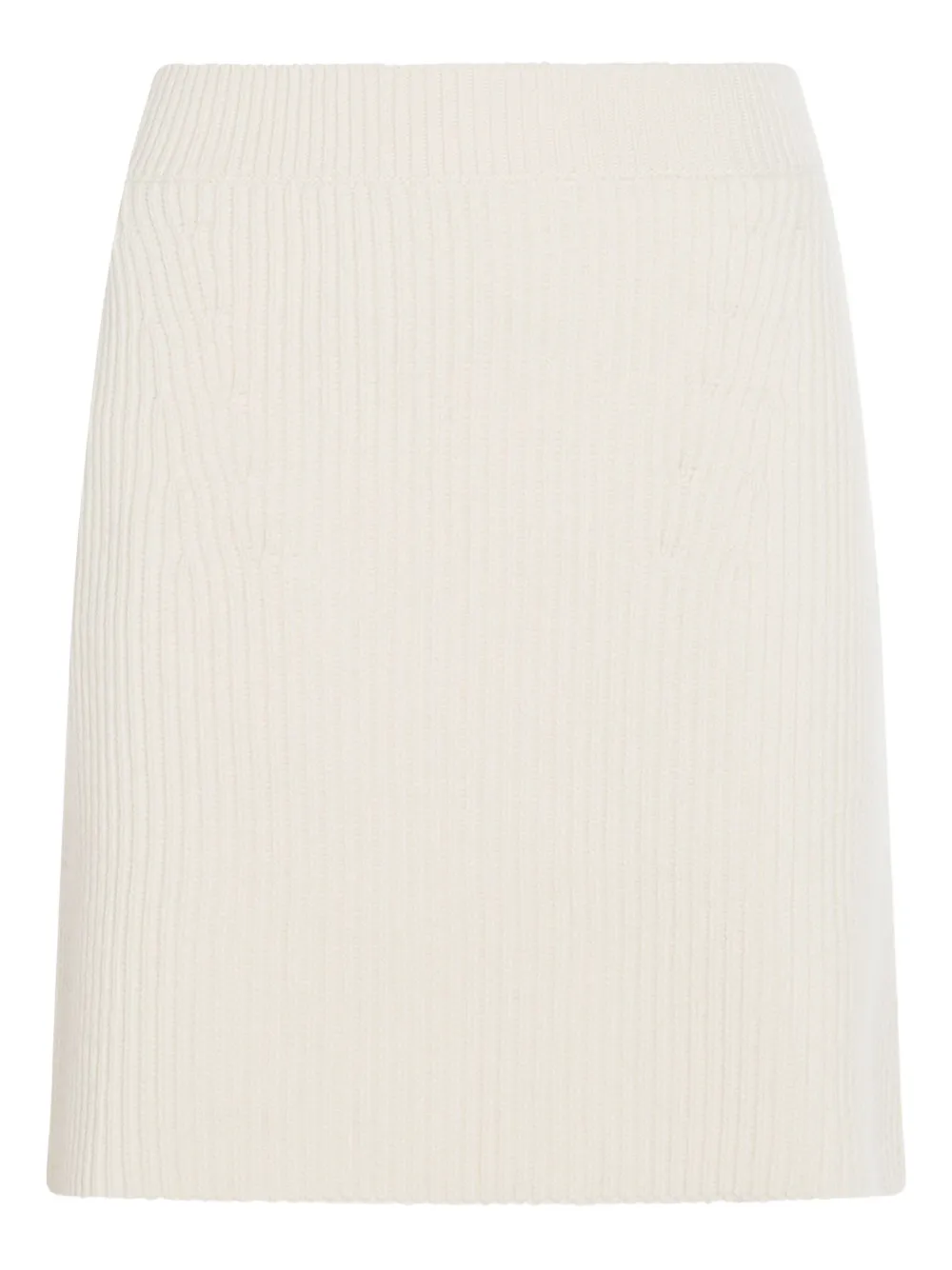 Jil Sander ribbed-knit skirt Beige