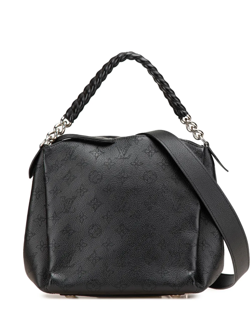Louis Vuitton Pre-Owned 2019 モノグラム マヒナ バビロン チェーン BB サッチェルバッグ - ブラック Louis Vuitton Pre-Owned 2019 モノグラム マヒナ バビロン チェーン BB サッチェルバッグ - ブラック
