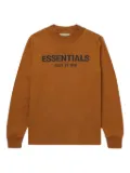 FEAR OF GOD ESSENTIALS logo-print long-sleeve sweater - Brown