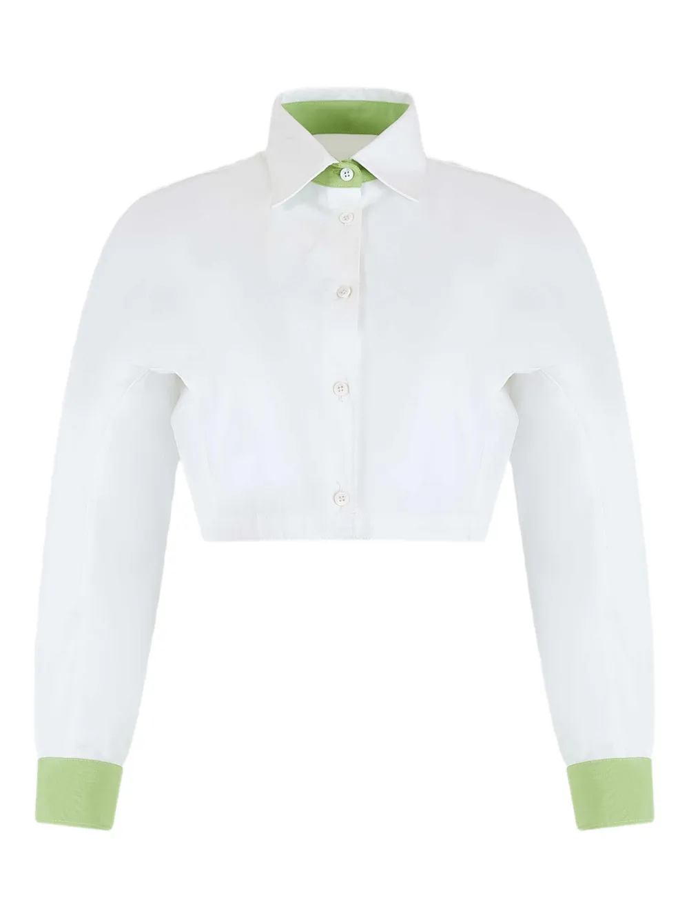button-down poplin top