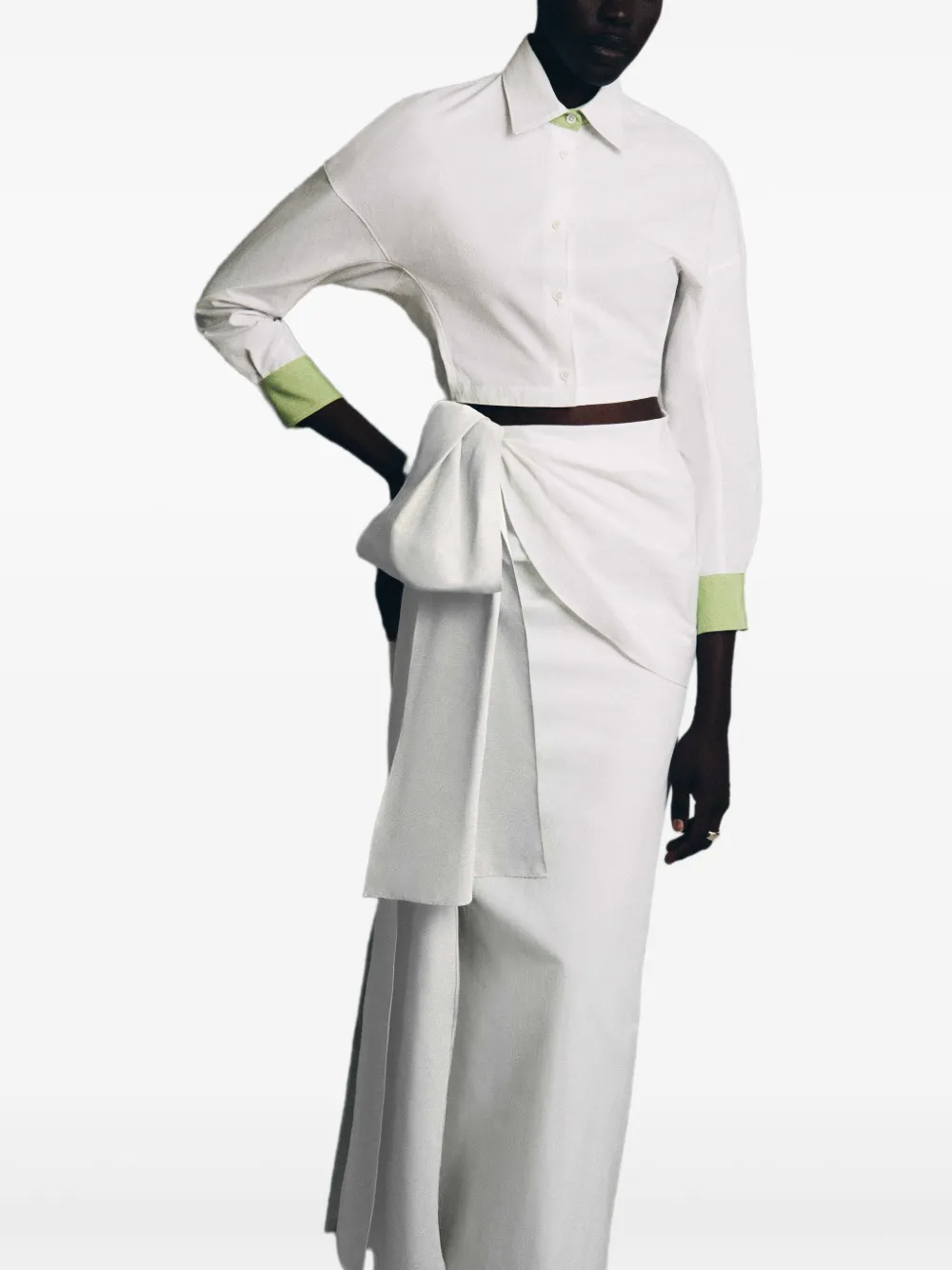 Rosie Assoulin Hustle & Bustle bow-detail draped skirt | Asymmetric & Draped Skirts | Image 2