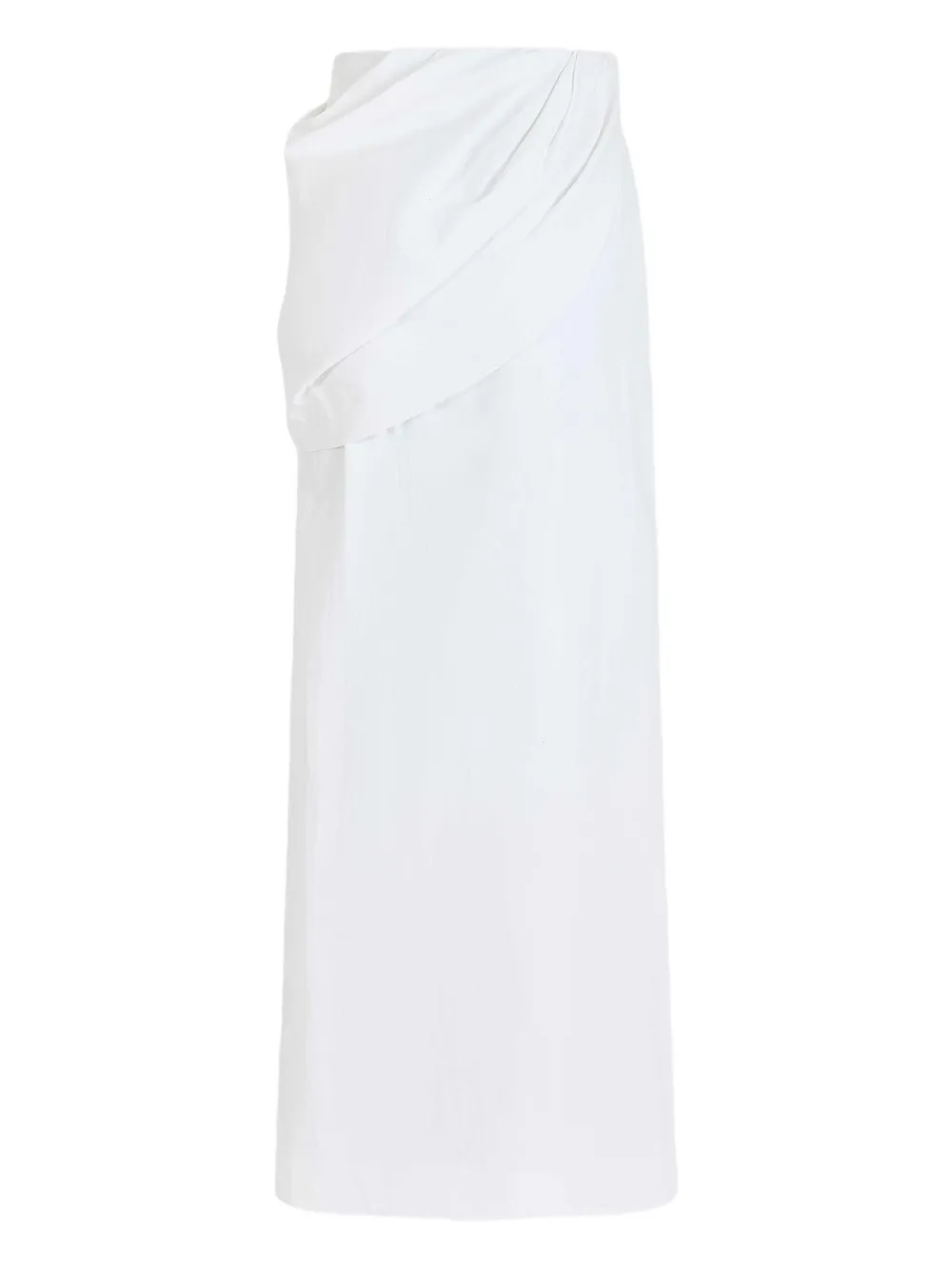 Rosie Assoulin Hustle & Bustle Bow-detail Draped Skirt In White