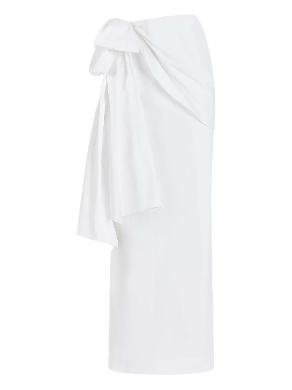 Rosie Assoulin Hustle & Bustle bow-detail draped skirt | White | Image 1