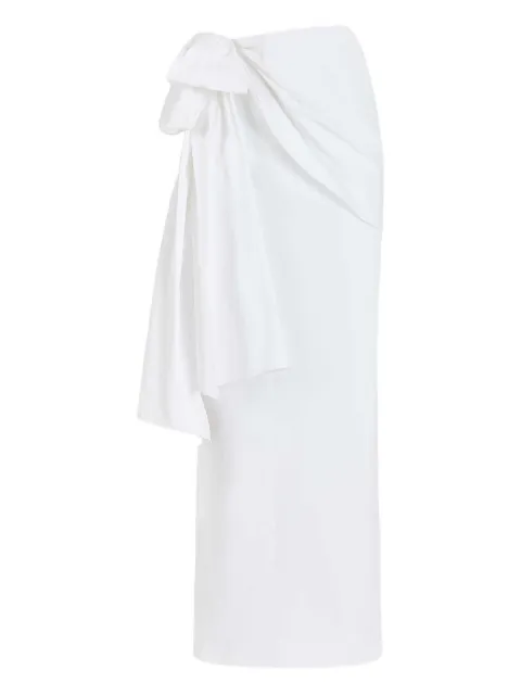 Rosie Assoulin Hustle & Bustle bow-detail draped skirt