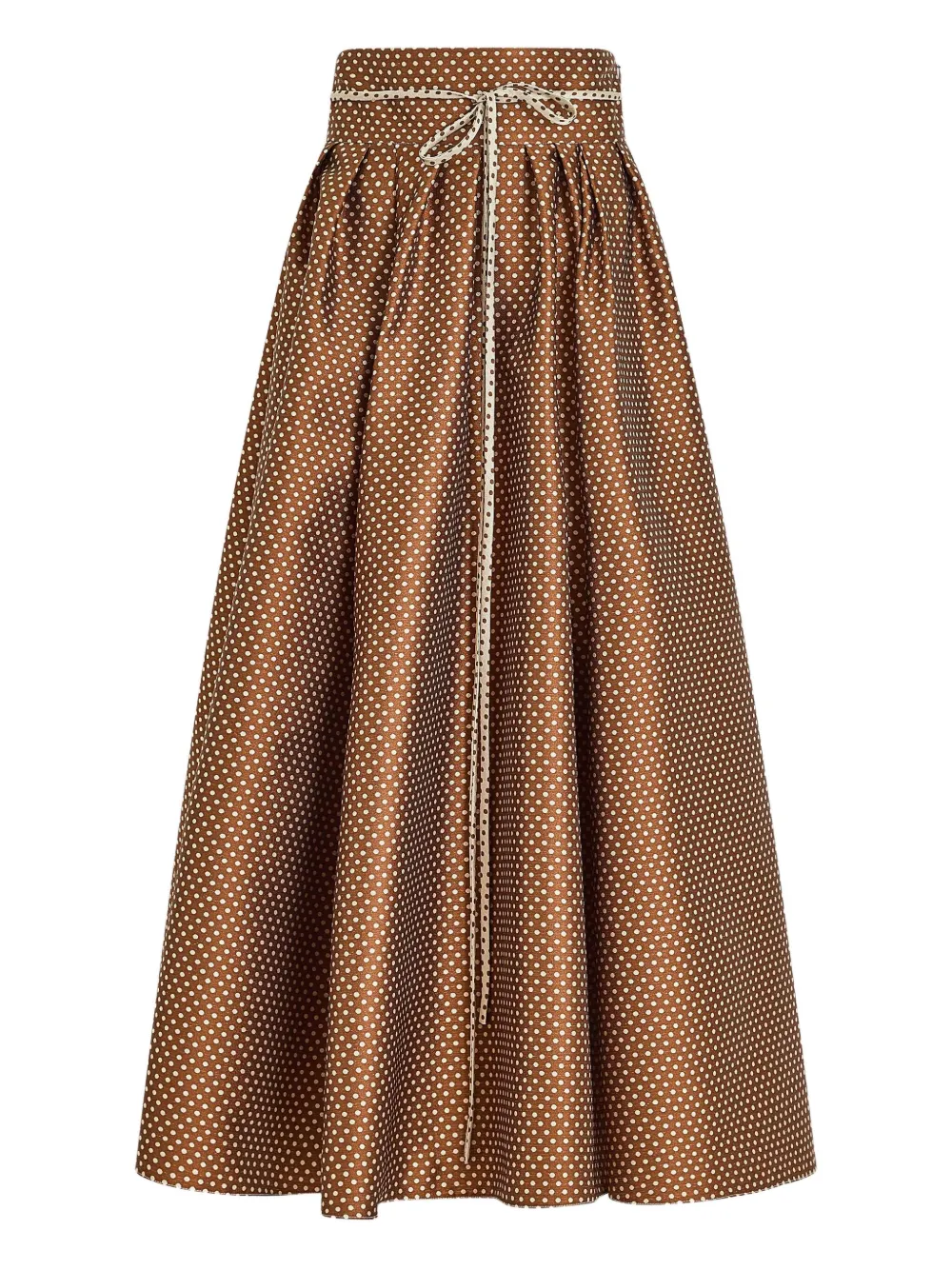 Rosie Assoulin Polka-dot Pattern Midi Full Skirt In Multi