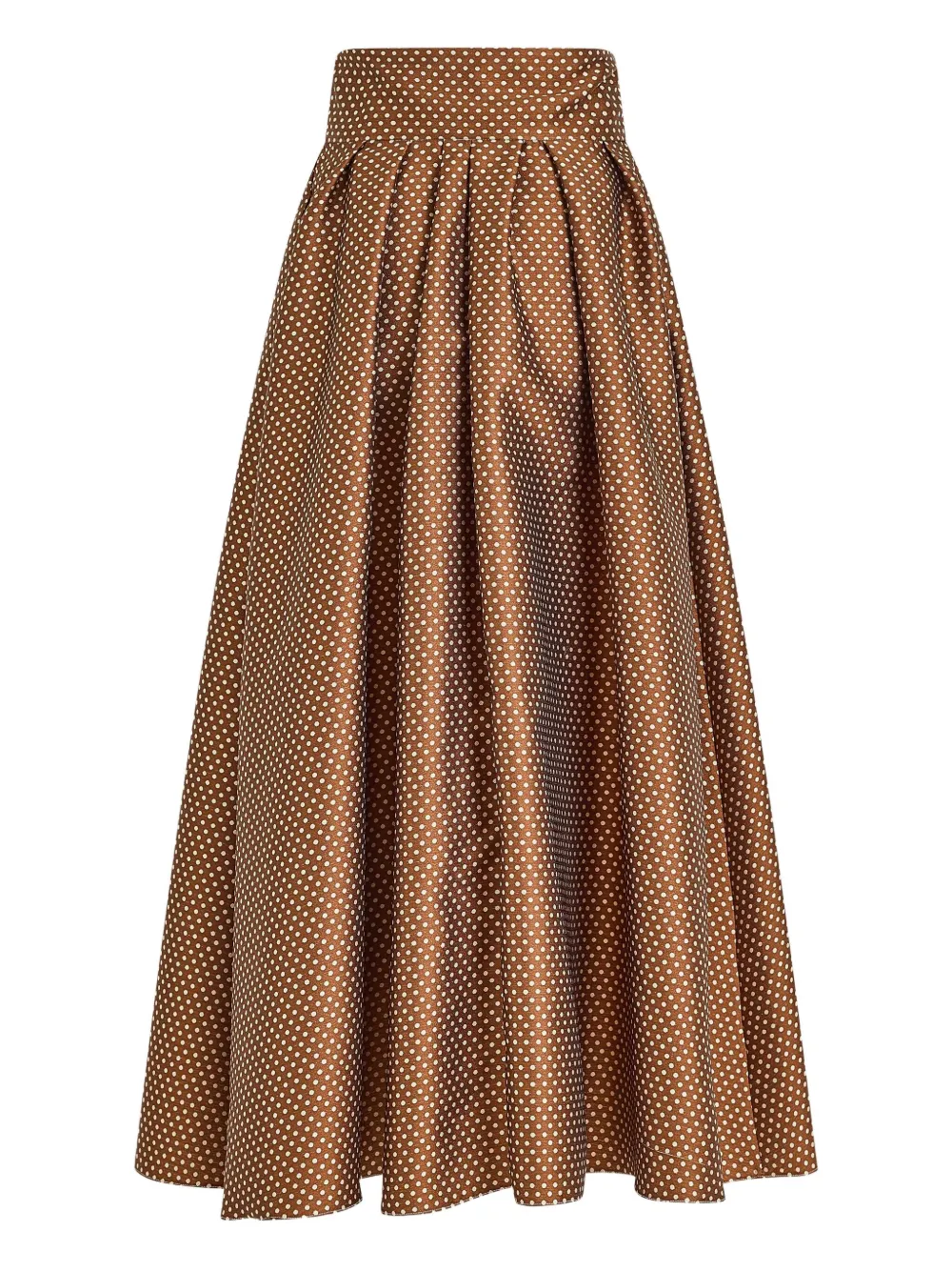 Rosie Assoulin Polka-dot Pattern Midi Full Skirt In Multi