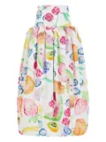 Rosie Assoulin Fifi fruit-print skirt - White