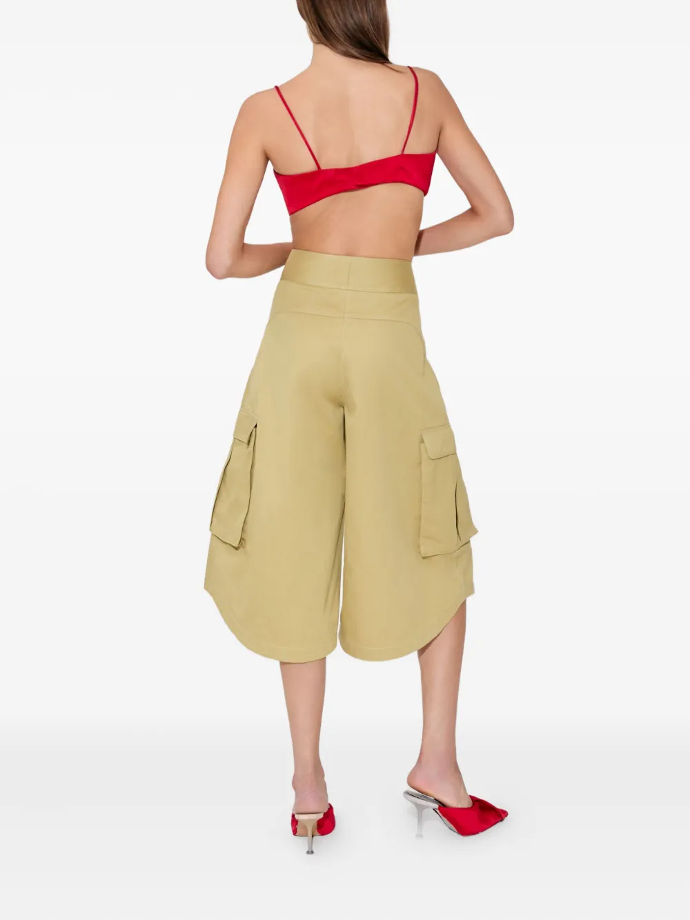 Rosie Assoulin Cargo shorts met veters Beige
