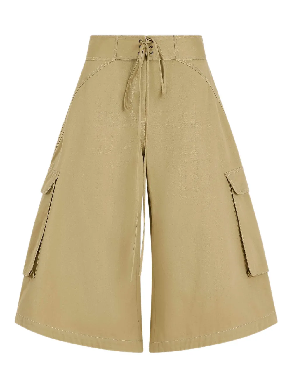 Rosie Assoulin lace-up fastening cargo shorts - ニュートラル Rosie Assoulin lace-up fastening cargo shorts - ニュートラル