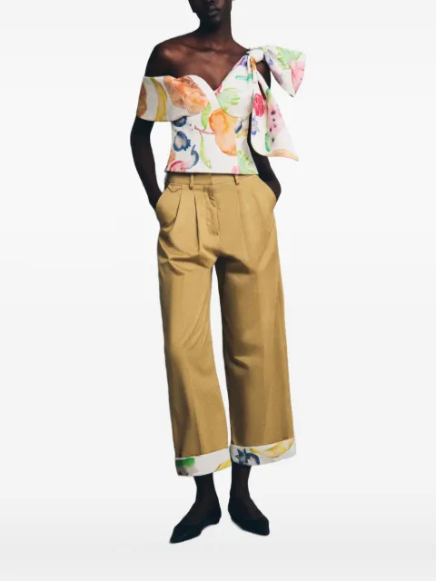 Rosie Assoulin fruit-print bow top