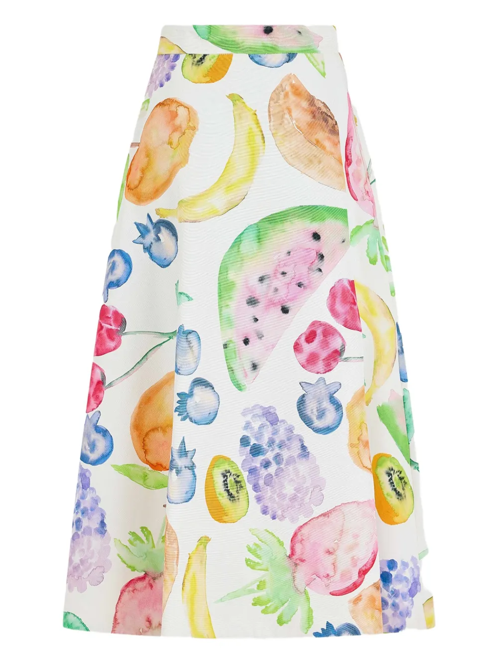 Rosie Assoulin Fruit-print Midi Skirt