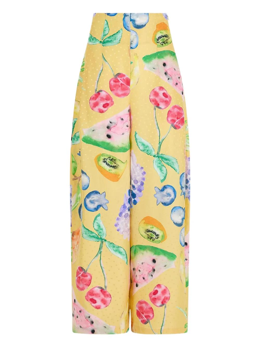 Rosie Assoulin Broek met fruitprint Geel
