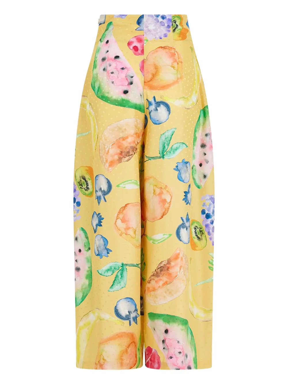 Rosie Assoulin Broek met fruitprint Geel