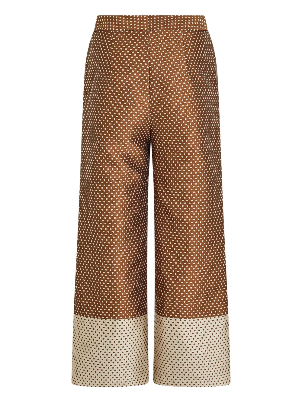 Rosie Assoulin Broek met stippen jacquard - Bruin