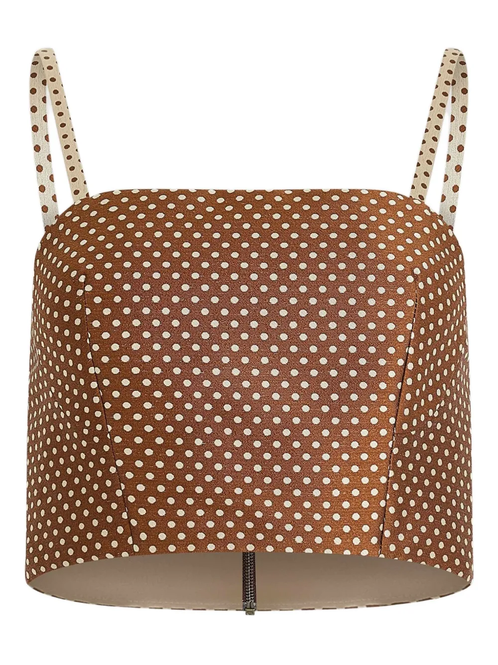 Rosie Assoulin Halfway There polka-dot pattern top - ブラウン Rosie Assoulin Halfway There polka-dot pattern top - ブラウン