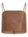 Rosie Assoulin Halfway There polka-dot pattern top - Brown