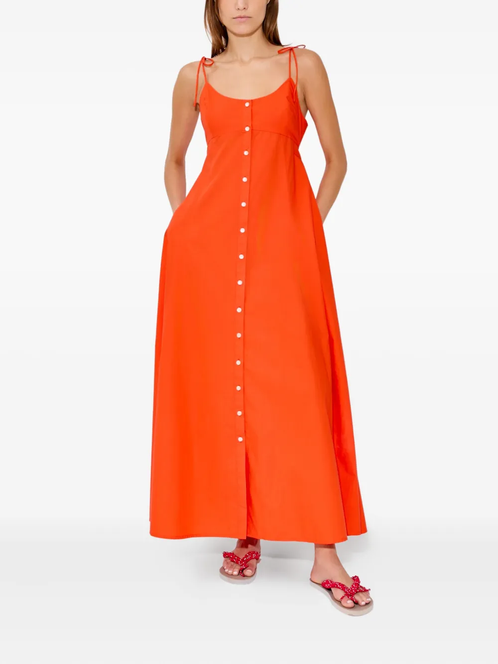 Rosie Assoulin button-front tie-strap maxi dress | Day Dresses | Image 2