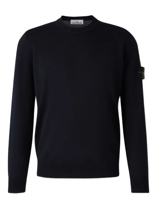 Stone  コンパスパッチ プルオーバーニット Stone Island コンパスバッジ セーター | イエロー | FARFETCH JP