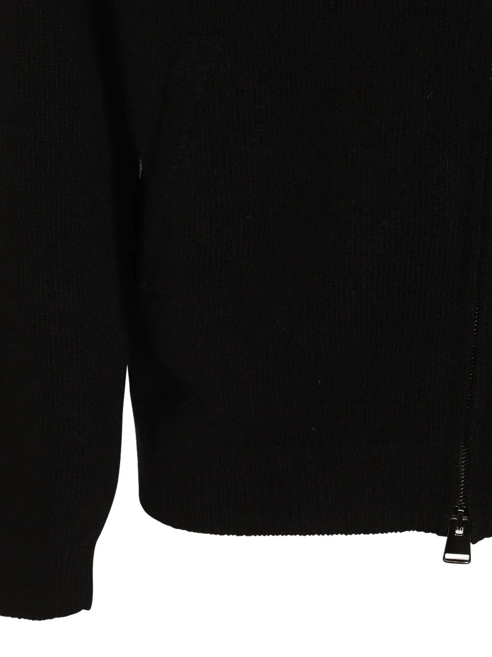 Canali zip-neck sweater Zwart