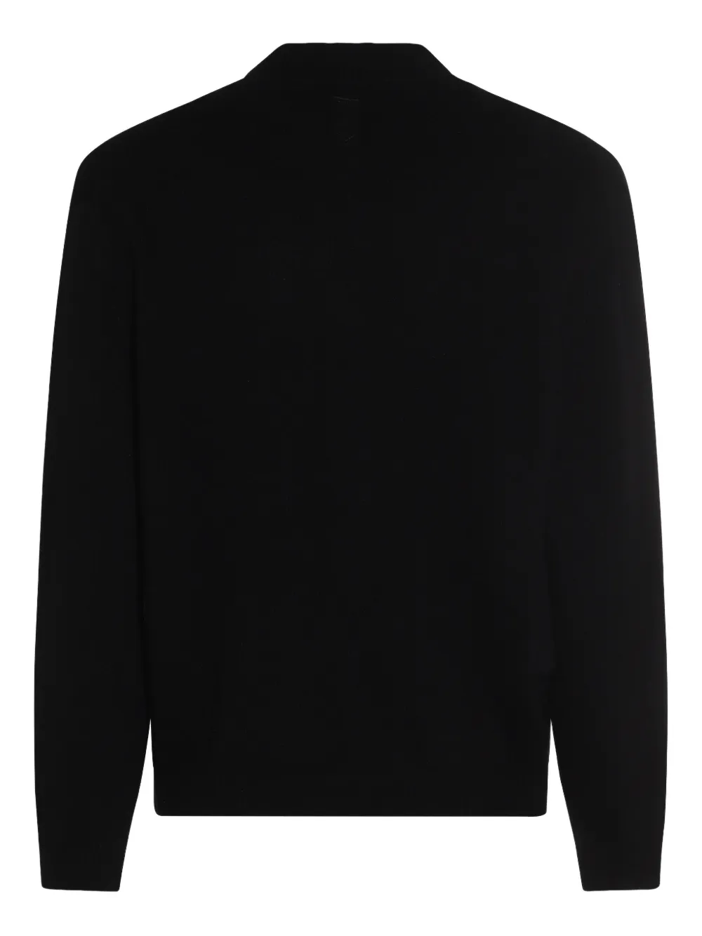 Canali zip-neck sweater Zwart