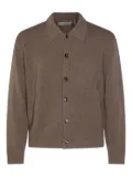 Canali buttoned patch-pocket cardigan - Brown