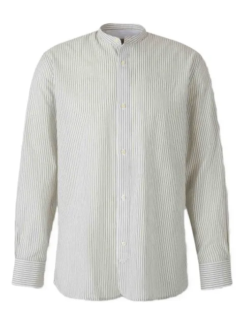 Officine Generale mandarin-collar striped shirt