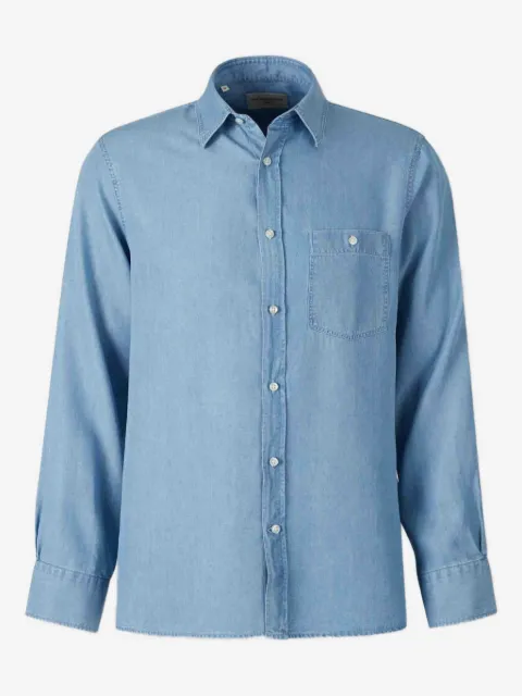 Officine Generale 데님 포켓 셔츠