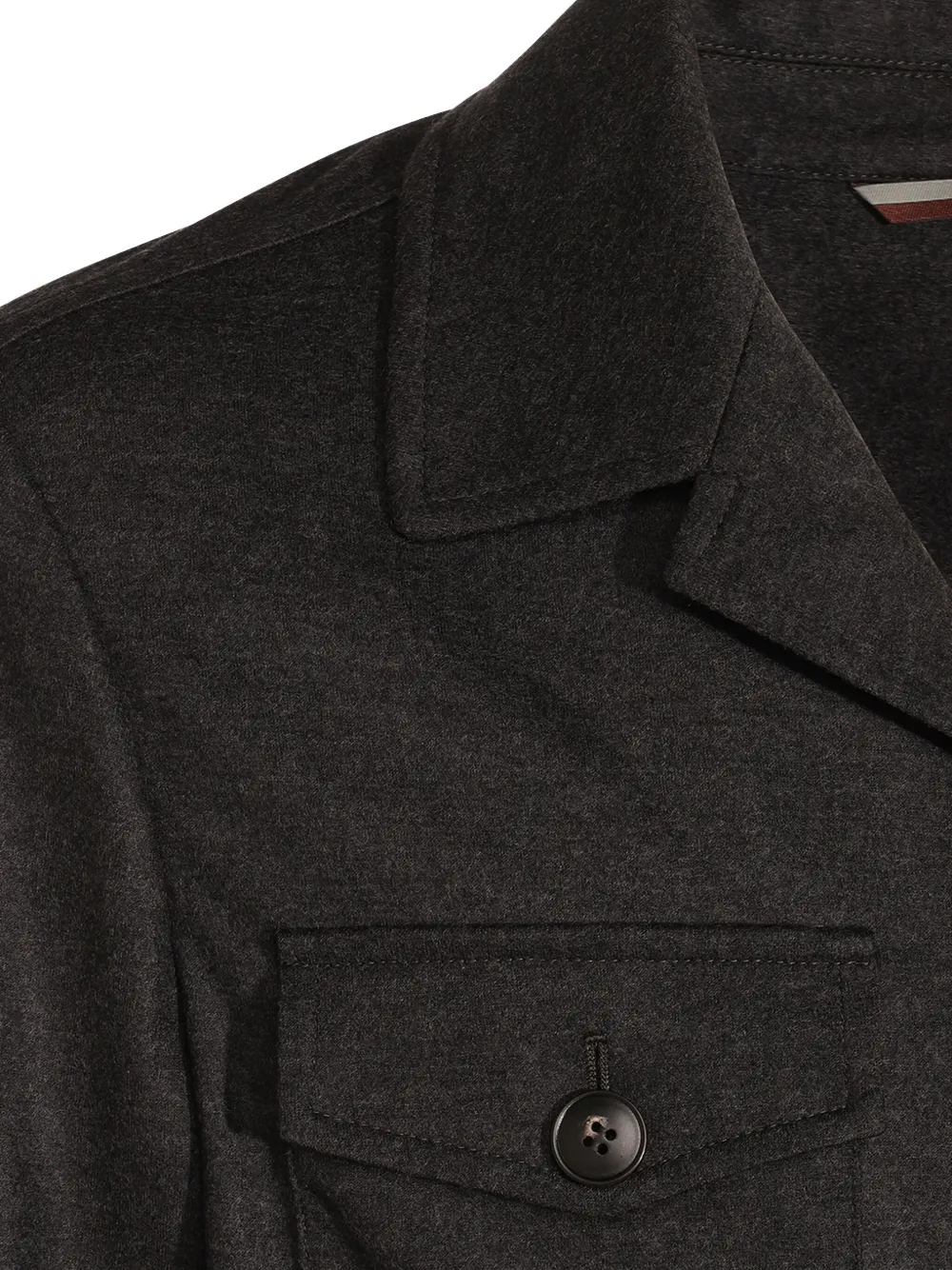 Canali Wollen shirtjack Grijs