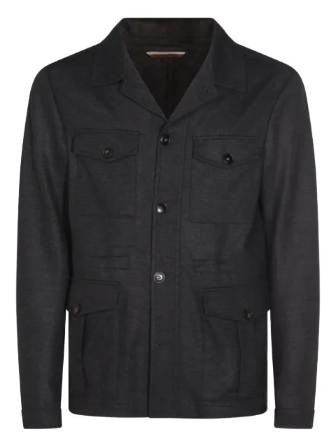 Canali wool shirt jacket 