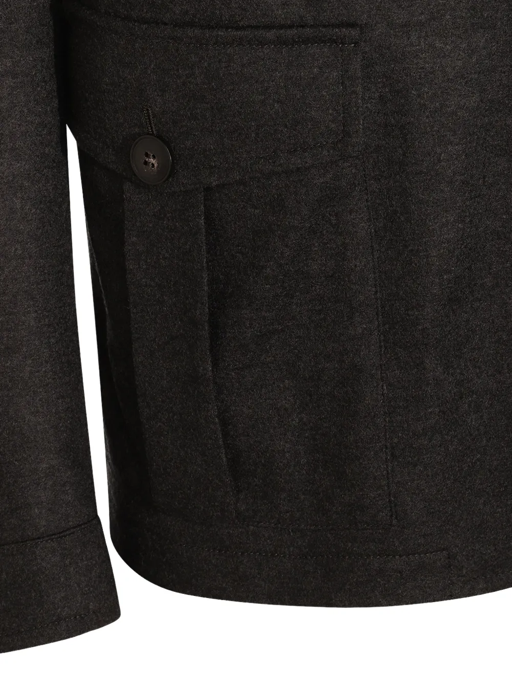 Canali Wollen shirtjack Grijs
