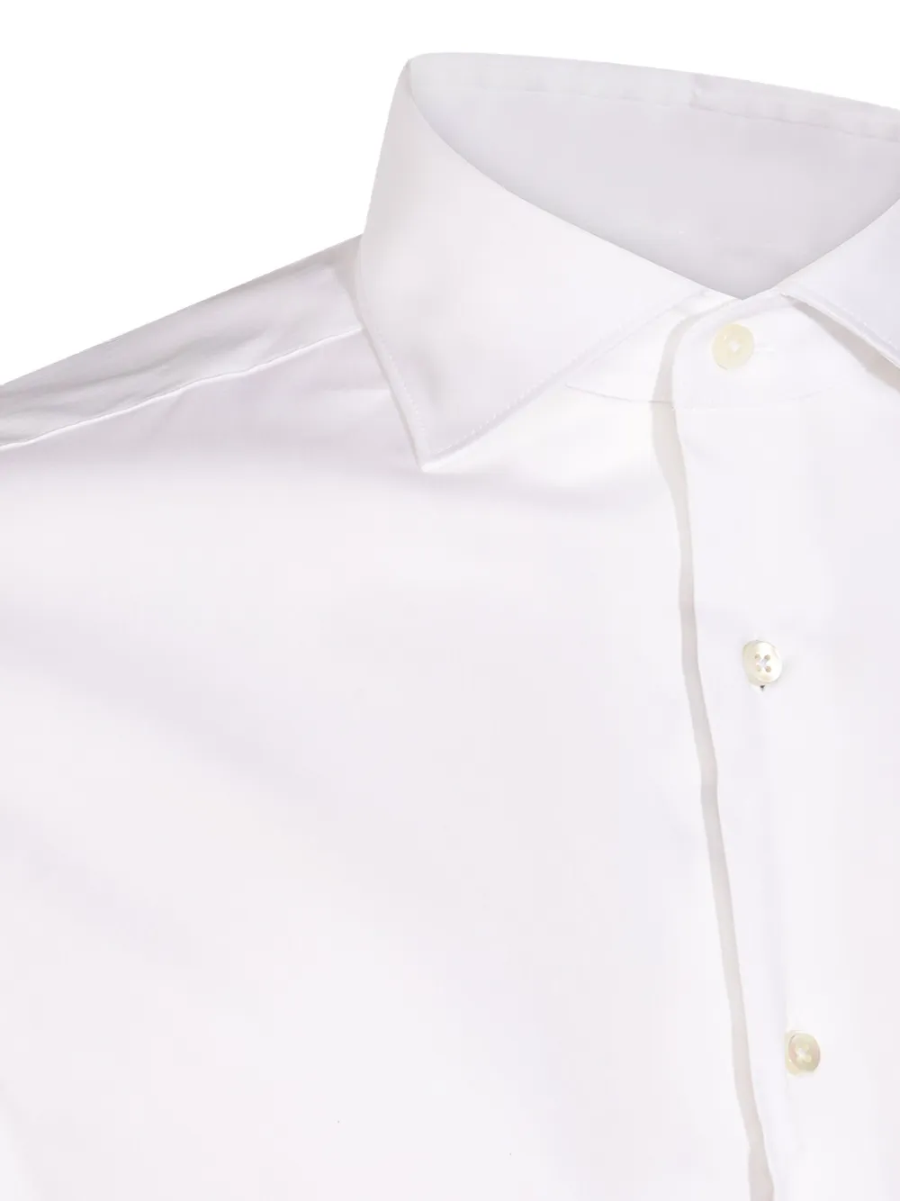 Canali Overhemd van katoenblend Wit