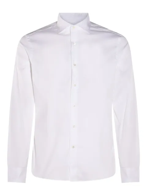 Canali قميص بمزيج القطن