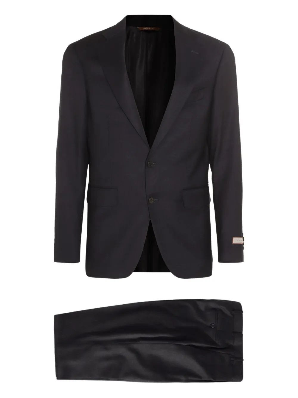 Canali Pak met enkele rij knopen Zwart