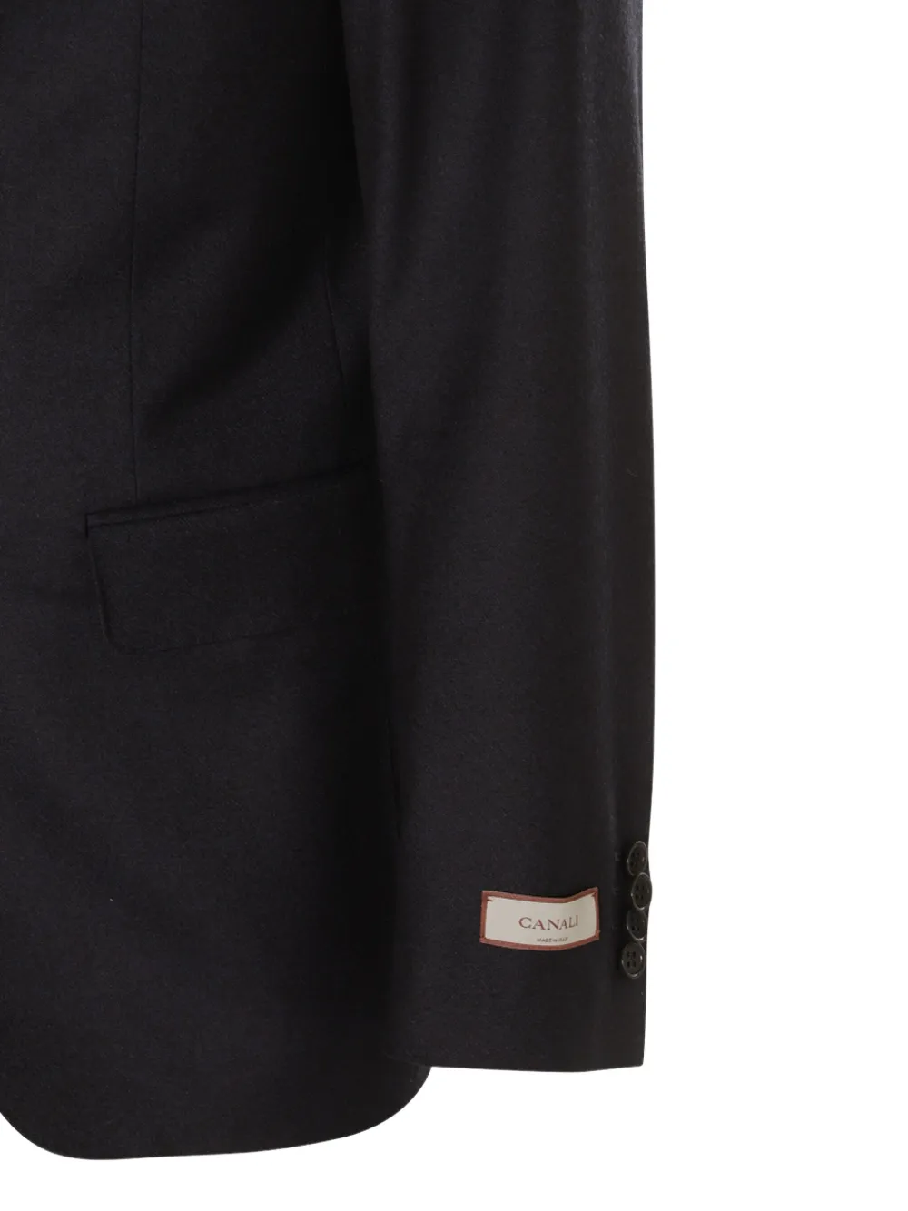 Canali Pak met enkele rij knopen Zwart