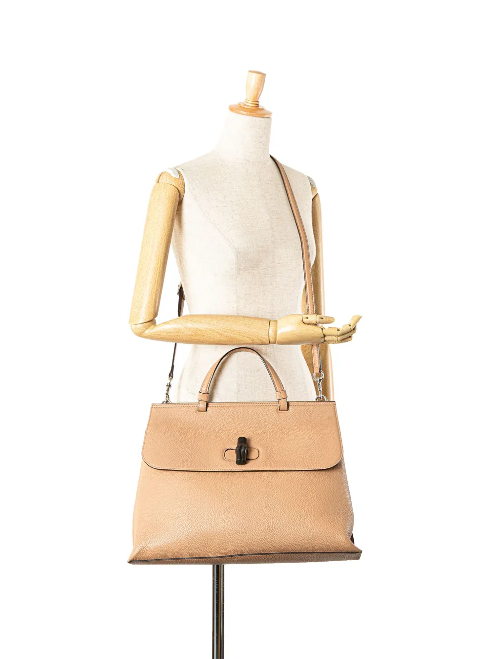 Gucci Pre-Owned 2000-2015 Large Leather Bamboo Daily satchel | Pre-Owned | Image 2