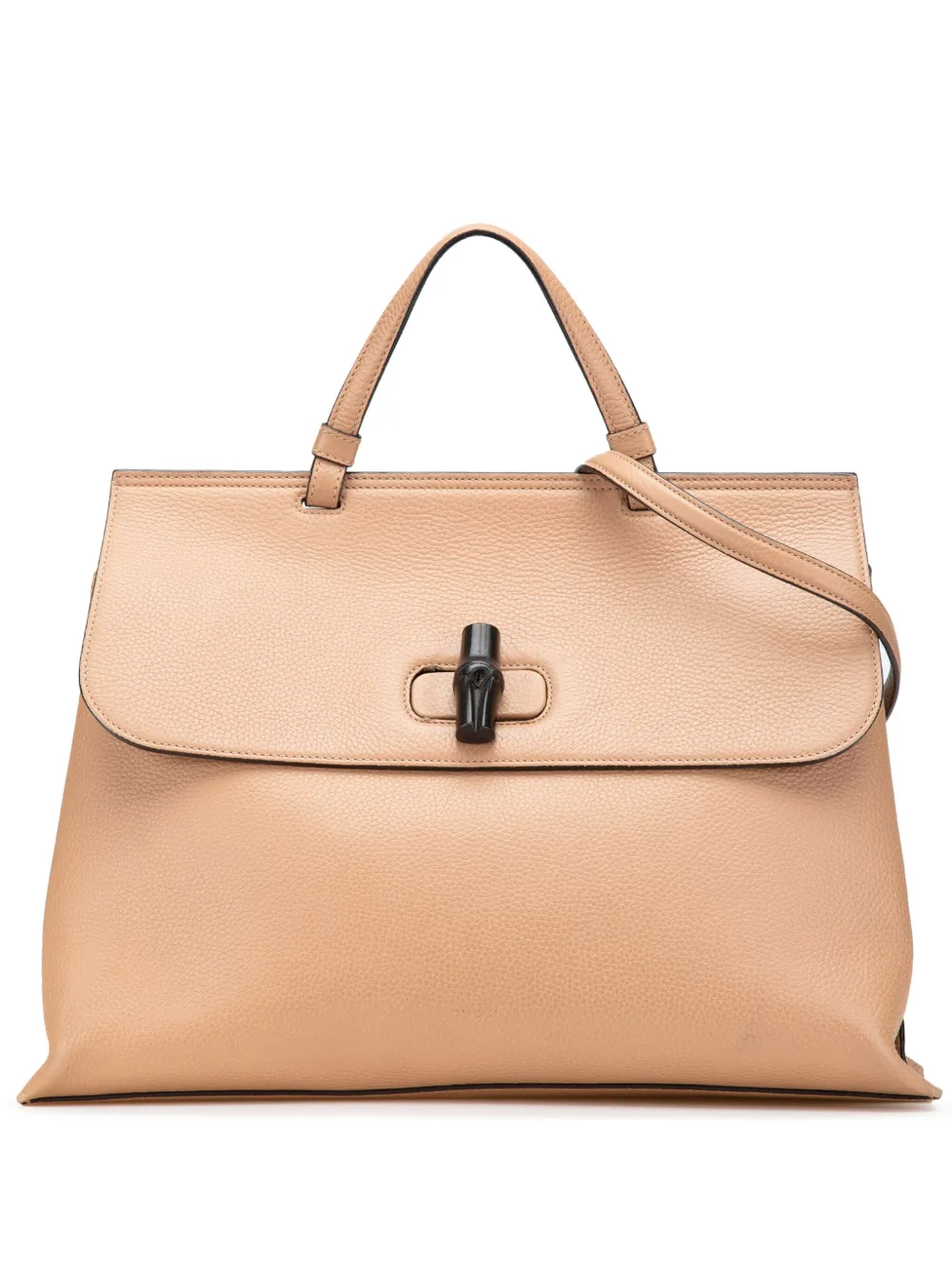Gucci Pre-Owned 2000-2015 Large Leather Bamboo Daily satchel | Brown | Image 1