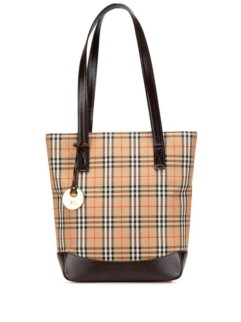 Burberry Pre-Owned 2000-2017 Haymarket Check Canvas tote bag | Brown | Image 1