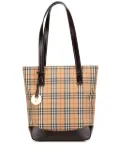 Burberry Pre-Owned 2000-2017 Haymarket Check Canvas tote bag - Brown