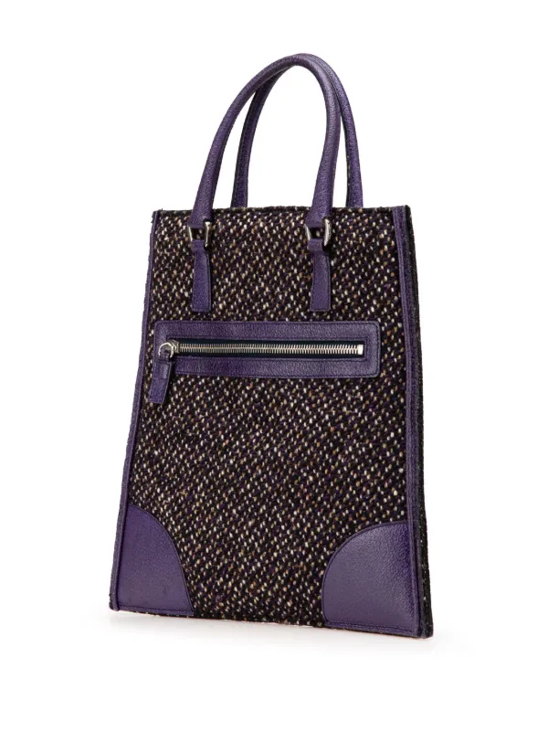 バッグ 00s PRADA LEATHER TWEED TOTE HAND BAG. 00s PRADA LEATHER TWEED TOTE HAND BAG 【公式通販】