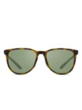 Nike oval-frame keyhole-bridge sunglasses - Brown