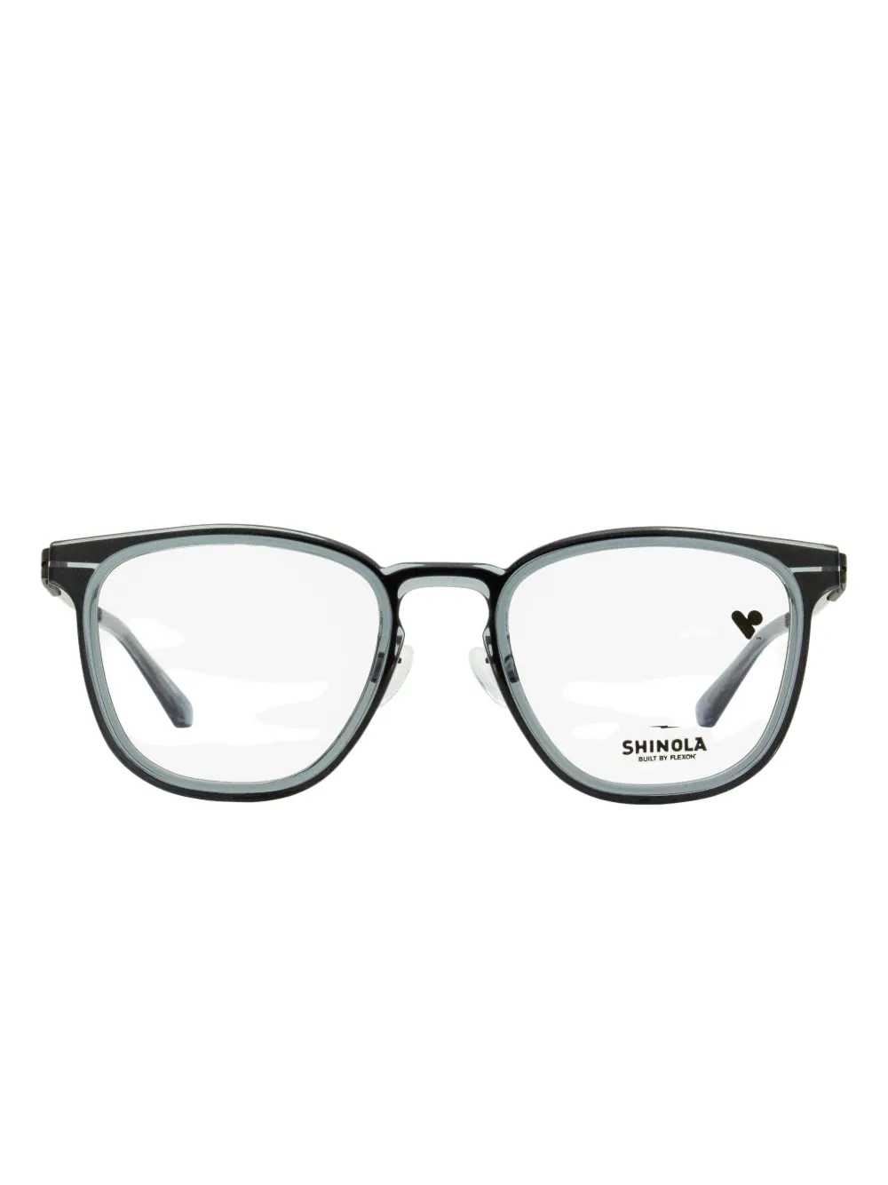 Shinola keyhole-bridge square-frame glasses | Grey | Image 1